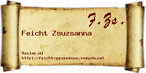 Feicht Zsuzsanna névjegykártya